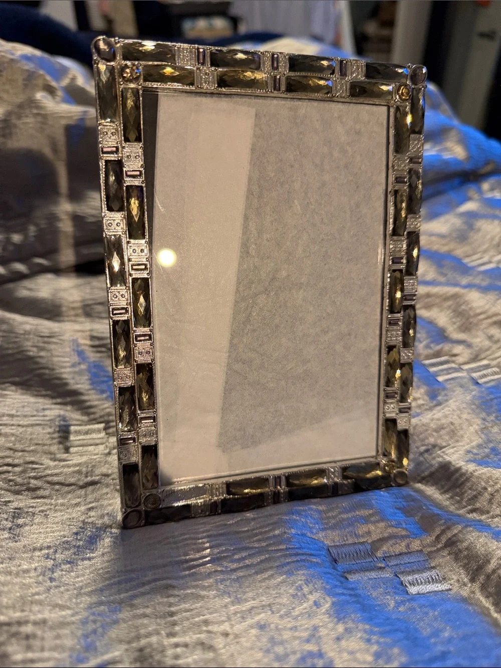 Sheffield Home Silver Crystal-Trim Picture Frame
